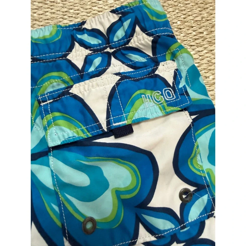 Hollister y2k Retro Floral Board Shorts Swim Trunks HCO vantage‎ style surf M